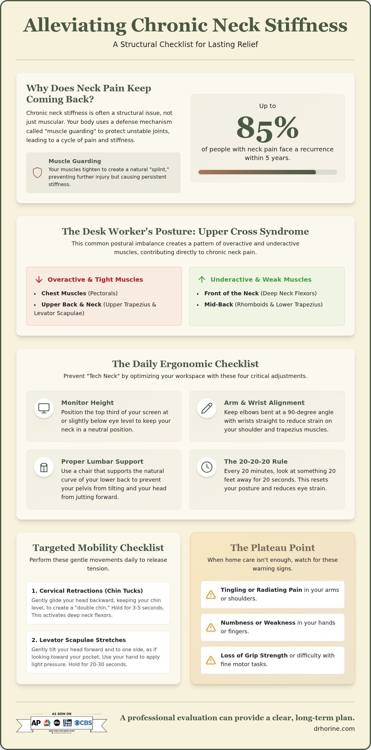Alleviating Chronic Neck Stiffness: The Ultimate Management Checklist for 2026