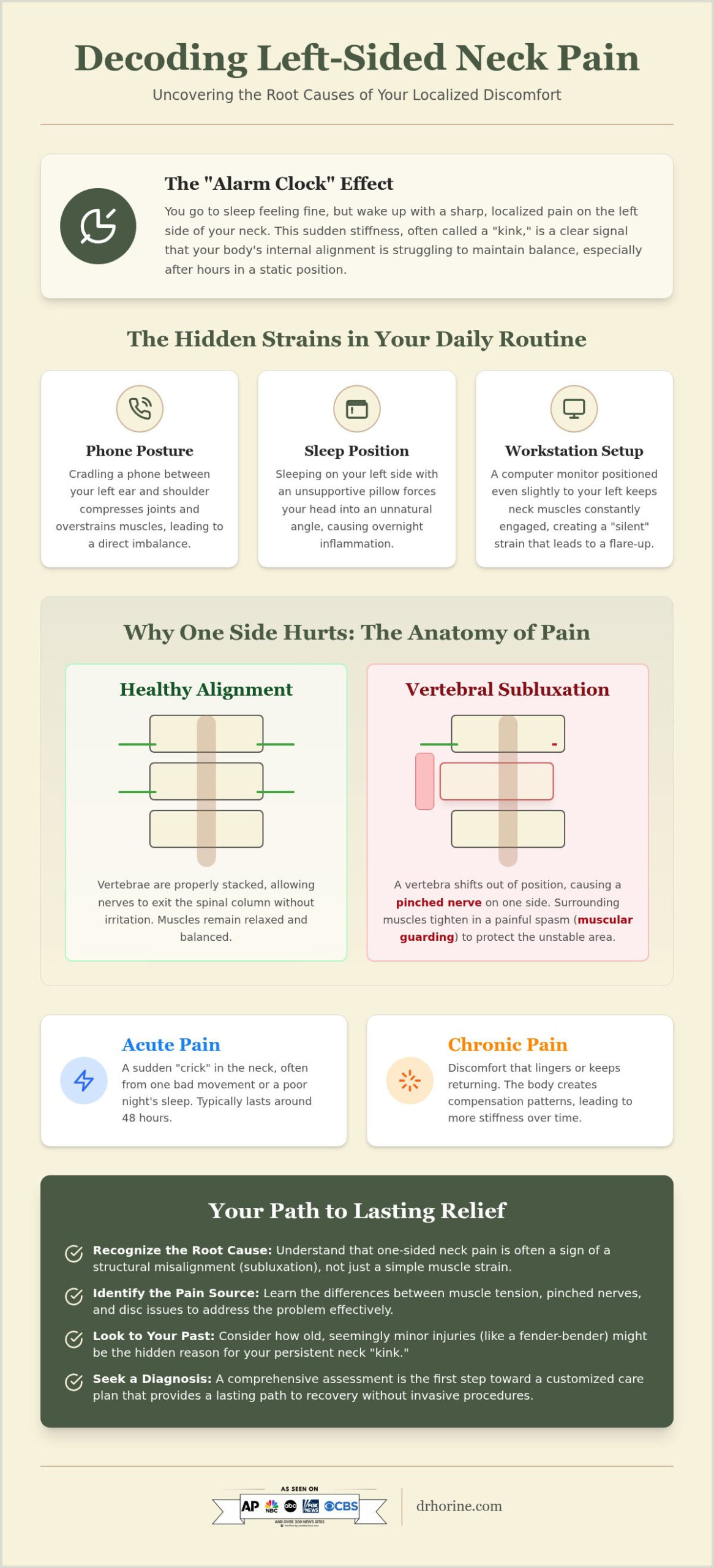 Understanding Side Neck Pain on the Left Side: Causes and Natural Care