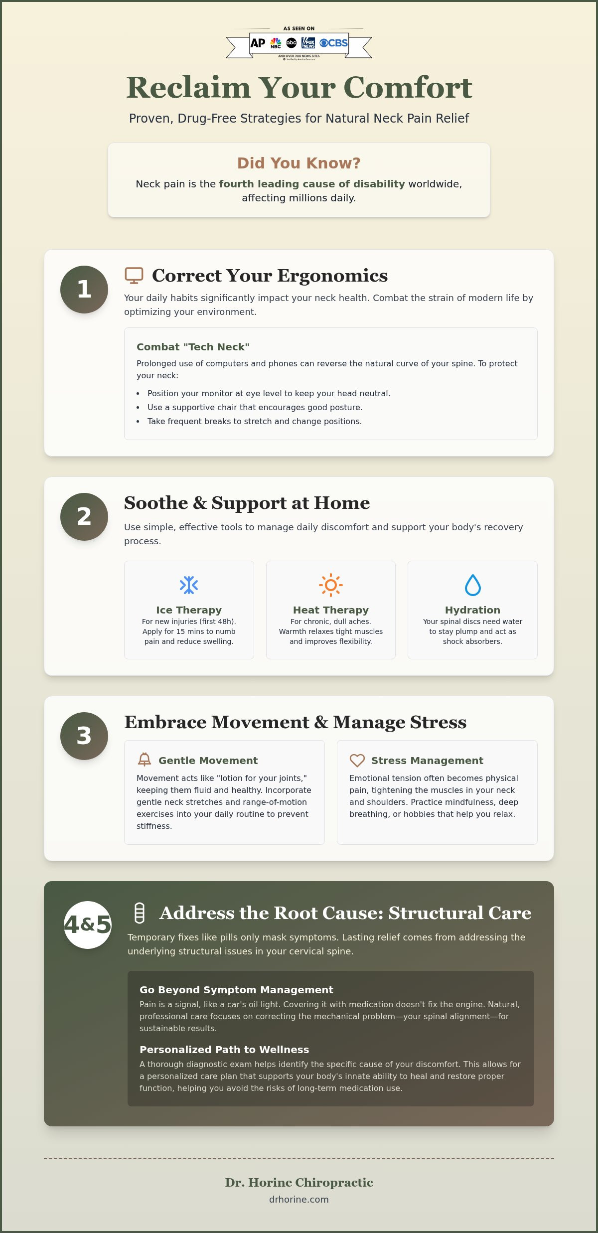 Natural Neck Pain Relief: 5 Effective Ways to Find Relief Without Surgery